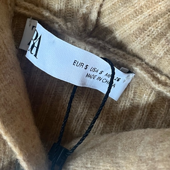 Zara Tan Hooded Shorts Sweater Romper - Picture 8 of 8